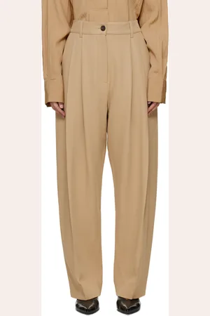 STUDIO NICHOLSON Beige Acuna Trousers