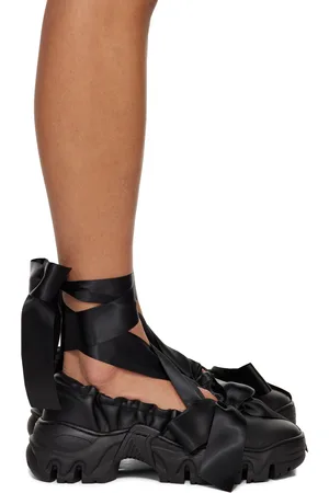 ROMBAUT Black Boccaccio II Aura Bows Ballerina Flats