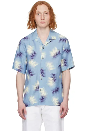 Paul Smith Blue Printed Shirt