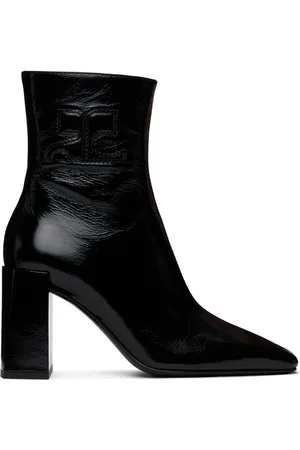Courrèges Black Heritage Naplack Leather Boots