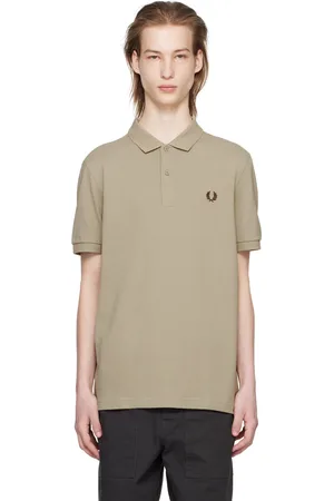 Fred Perry Taupe Embroidered Polo