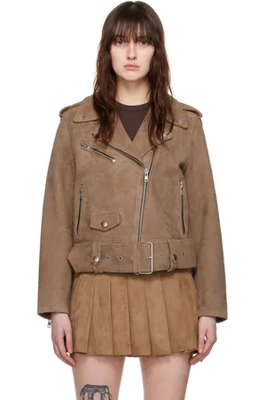 Stand Studio Tan Icon Suede Jacket