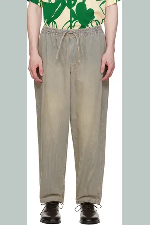 YMC Blue & Tan Alva Skate Denim Trousers