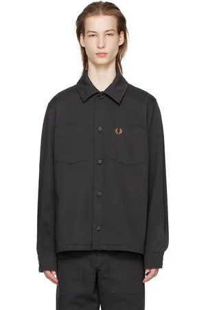 Fred Perry Gray Herringbone Jacket