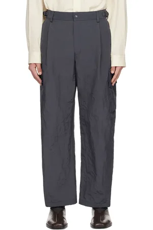 Solid Gray Cinch Cargo Pants