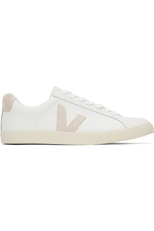 Veja White Esplar Logo Leather Sneakers