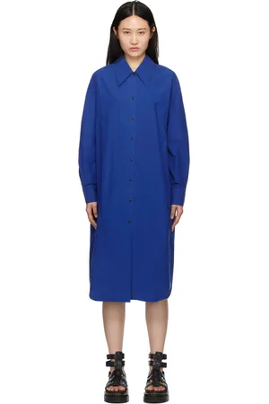 YMC Blue Judy Midi Dress