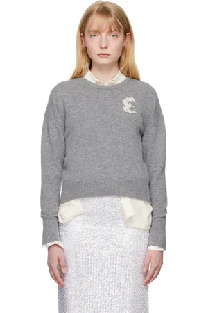 Erdem Gray Appliqué Sweater