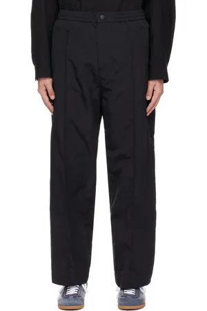 Solid Black Folding Trousers