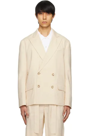 COMMAS Off-White Double-Breasted Blazer