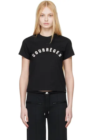 Courrèges Black AC Straight T-Shirt