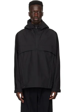 Solid Black Half-Zip Jacket