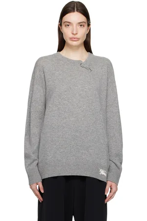 Burberry Gray Safety Pin Sweater