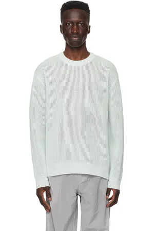 Solid Blue Crewneck Sweater