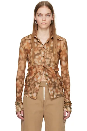 Acne Studios Brown Printed Shirt