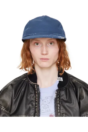 Maison Mihara Yasuhiro Blue CA4LA Edition Distressed Cap