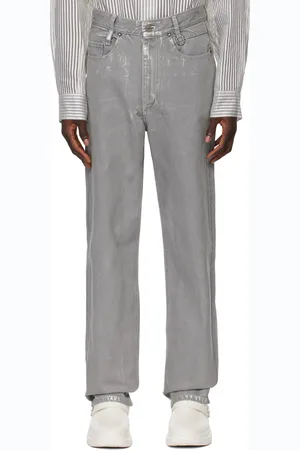 WOOYOUNGMI Gray Straight-Leg Jeans