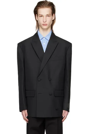 VALENTINO Black Double-Breasted Blazer