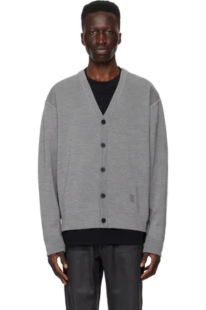 WOOYOUNGMI Gray Y-Neck Cardigan