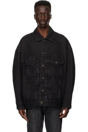WOOYOUNGMI Black Wire Denim Jacket