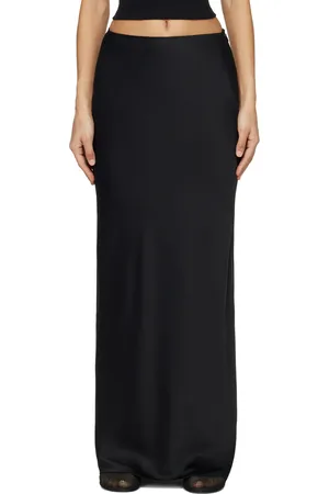 Rohe Black Bias Maxi Skirt