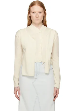 Maison Margiela Off White Layered Cardigan