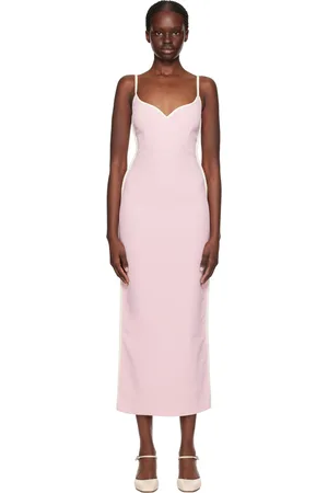 Paris Georgia SSENSE Exclusive Pink Heart Midi Dress
