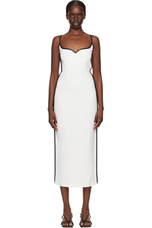 Paris Georgia SSENSE Exclusive White Heart Midi Dress