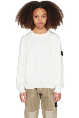 Stone Island Kids White Patch Sweater
