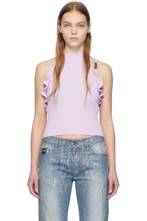 VERSACE Purple Rib Camisole