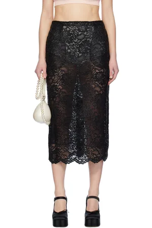 Simone Rocha Scalloped Midi Skirt