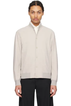 THEORY Off-White Murphy Bomber Jacket