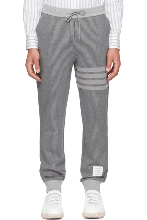 Thom Browne Gray Striped Sweatpants