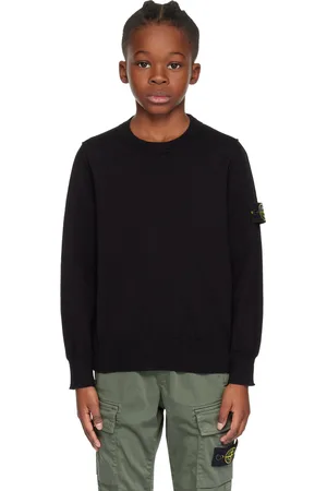 Stone Island Kids Black Patch Sweater