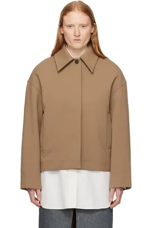 STUDIO NICHOLSON Beige Button Tab Jacket