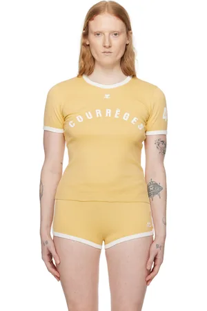 Courrèges Yellow Contrast T-Shirt
