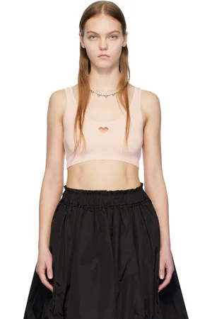 Simone Rocha Pink Love Heart Bra