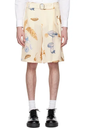 Jil Sander Beige Printed Shorts