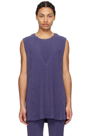 Issey Miyake Navy Monthly Color February Tank Top