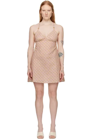 Palm Angels Pink Banana Minidress