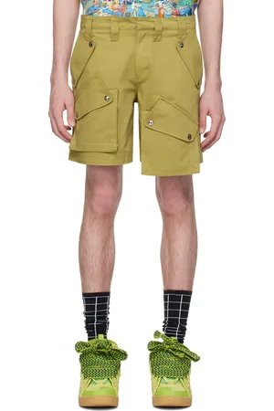 Members OF The Rage Green Four-Pocket Shorts