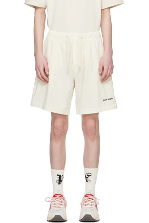 Palm Angels Off-White Embroidered Shorts