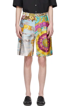 Moschino Multicolor Graphic Shorts