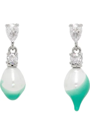 OTTOLINGER Silver & Pearl Dip Earrings
