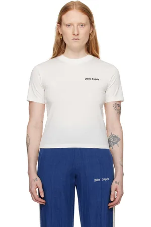 Palm Angels White Fitted T-Shirt