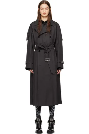 Burberry Black Long Trench Coat