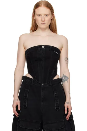 Vetements Paneled Denim Tank Top