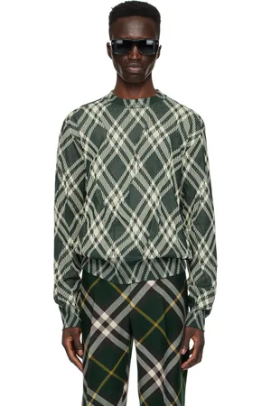 Burberry Green Check Sweater