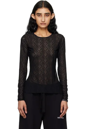 Marine Serre Black Moon Diamant Long Sleeve T-Shirt