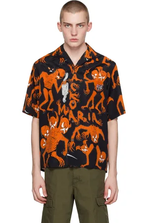 Wacko Maria & Orange Printed Shirt